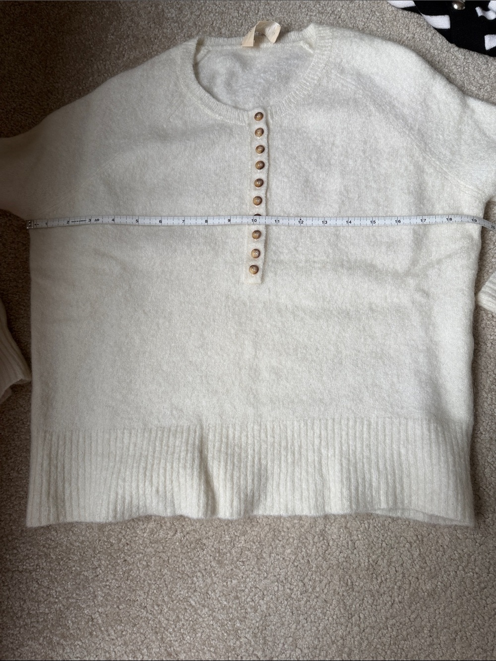 Sézane Léon ecru wool jumper - Picture 8 of 8